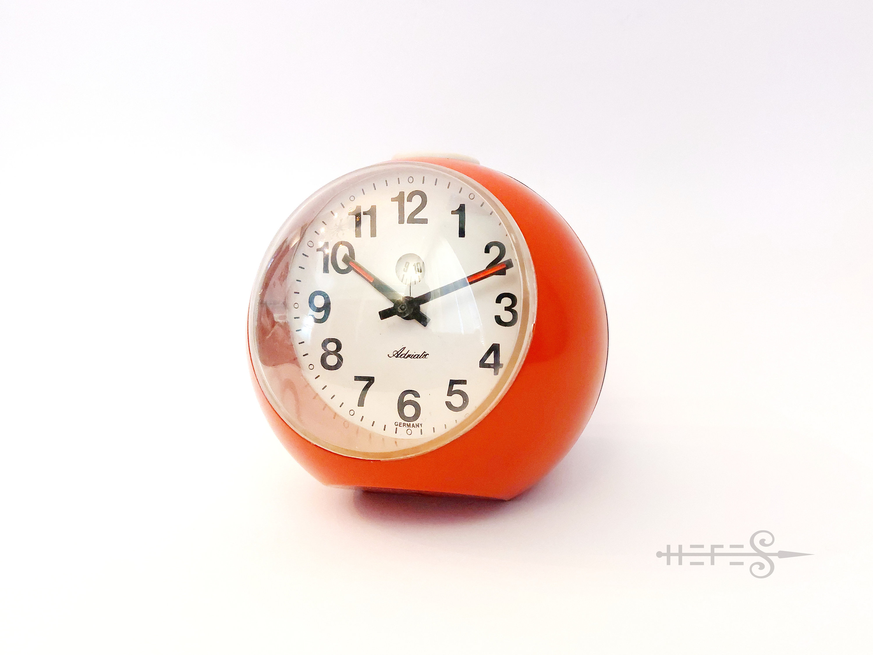 Vintage Adriatic Alarm Clock: Orange Space Age Atomic Design - Etsy