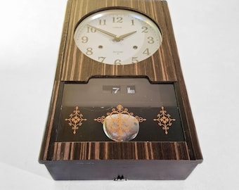 Lorus Seiko 30 Day & Date Wood Veneer Mechanical Gong Japanese
