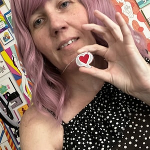 Speech Bubble Necklace in Red