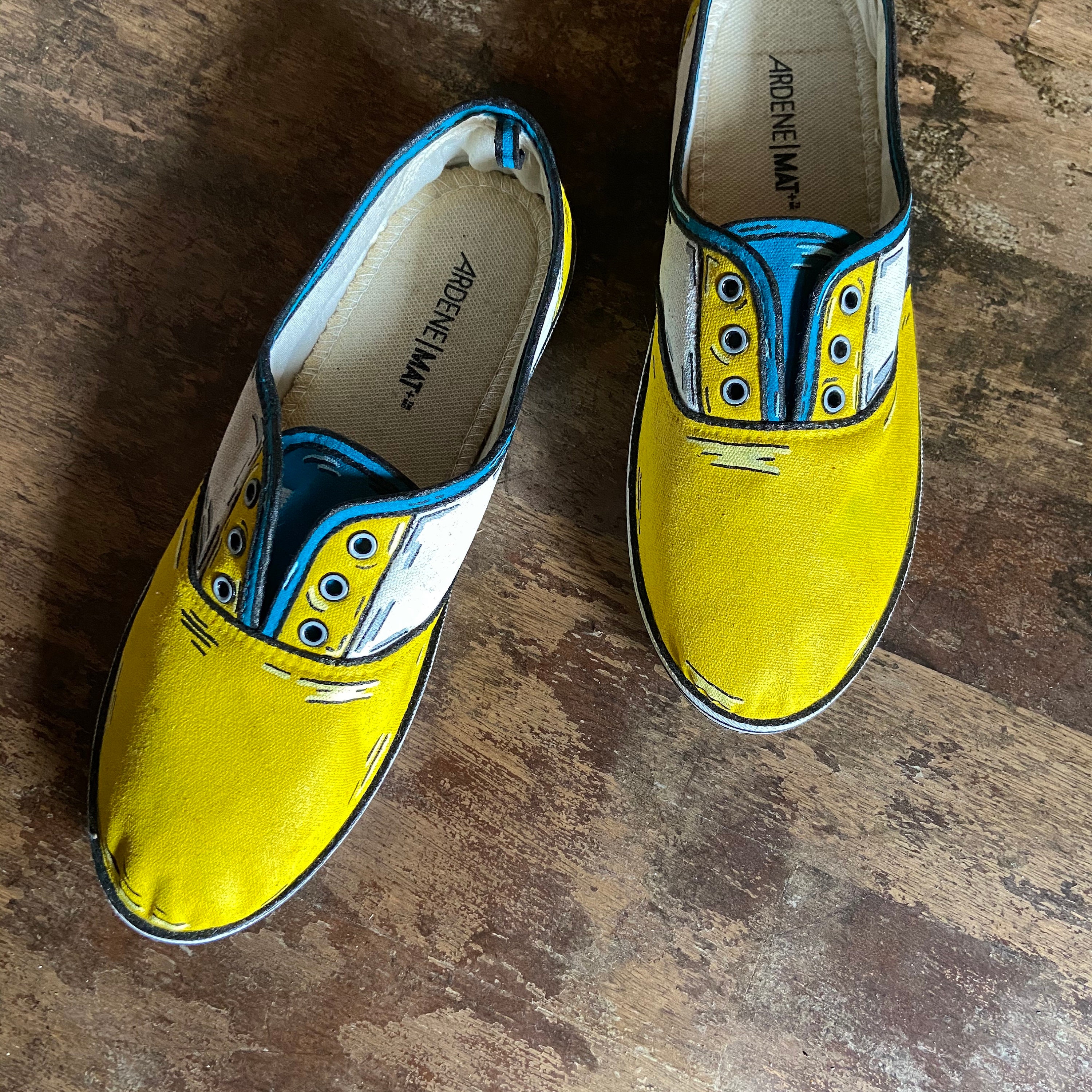 Hand painted Cartoon Shoes Etsy