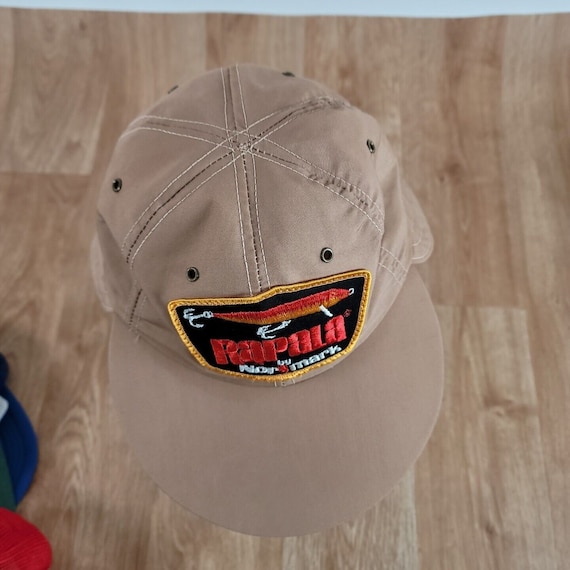 Vintage Rapala by Normark Adult Medium Beige Ear Flap Fishing Hat