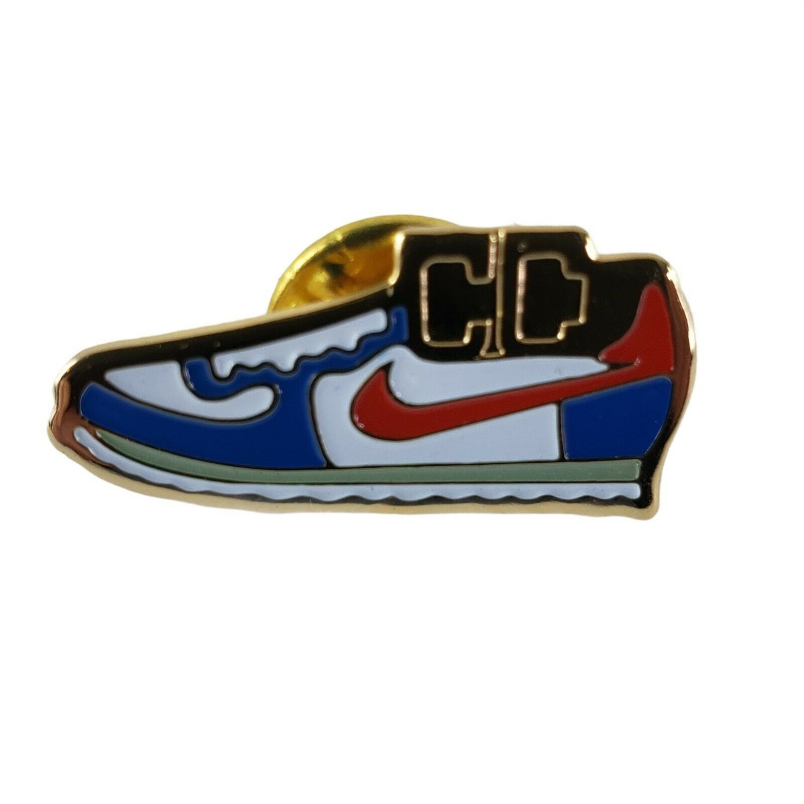 Gold nike pins hot sale