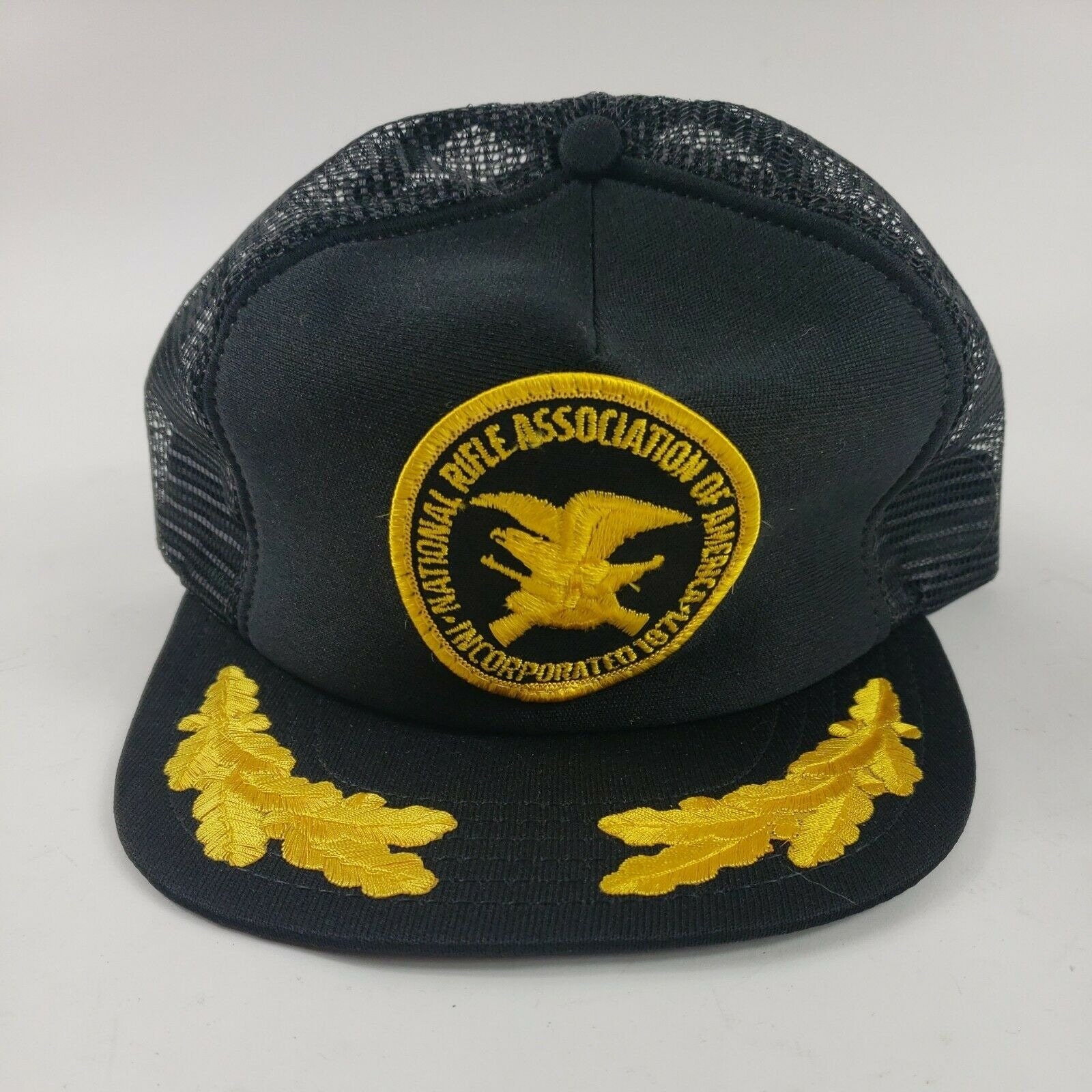 Vintage NRA Mesh Snapback Trucker Hat 