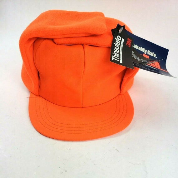 Vintage Blaze Orange Fleece Lined Ear 