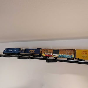 Train Track Wall Mount Room Kit, Fits 10ft x 10ft (N, HO, S, O), Custom Layouts Upon Request