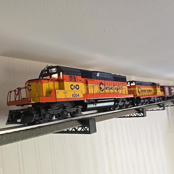 Kit de montaje en pared a escala O para vías de tren Lionel Fastrack