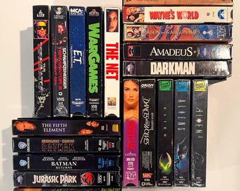 VHS Tape Wall Mount – Modular Storage Rack & Organizer (Holds 5 Tapes)