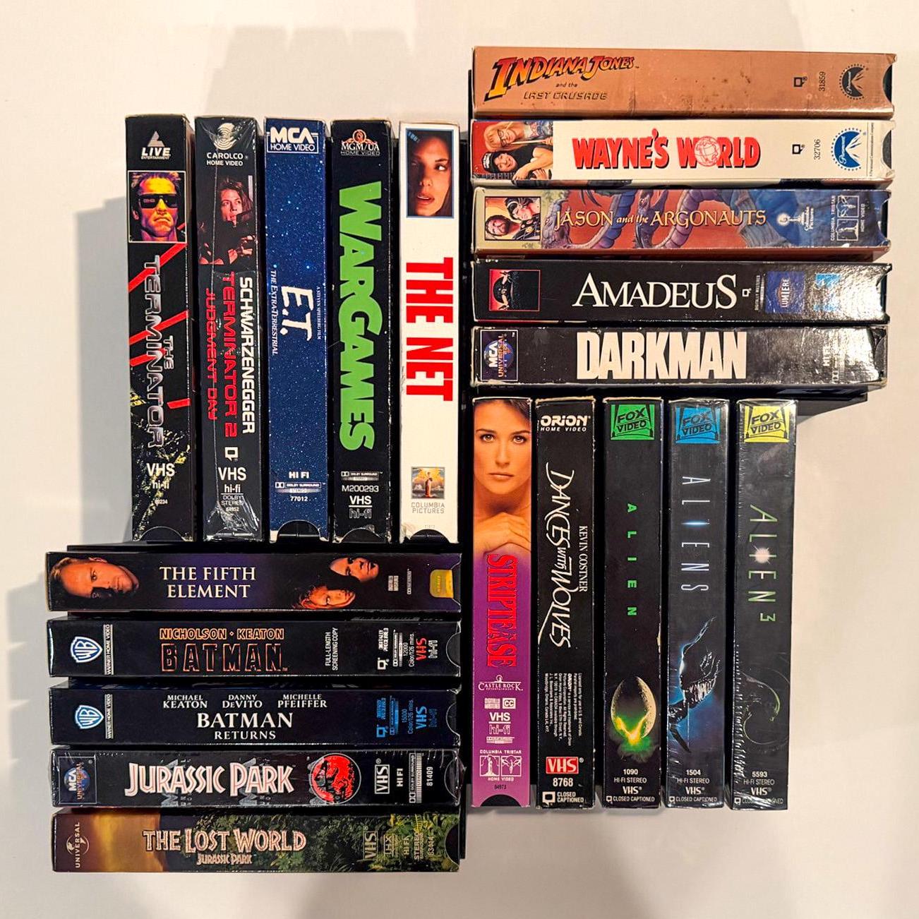 ヴィンテージCD/VHS 収納ボックス グレー 10個セット Vintage Vhs