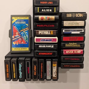 Atari 2600 Video Game Cartridge Wall Mount / Organizer / Display