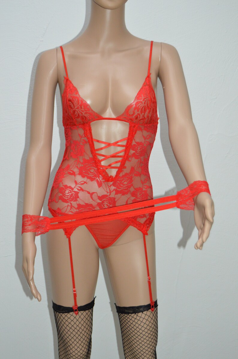 Beautiful Red lace Lingerie Set