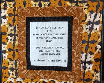Martin Luther King quilt, african quilt, handmade African wall hanging, wakanda wall art, Black History quilt