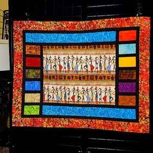 African quilted wall hanging, African fabrics, batik fabrics, African home decor, mothers day gift,