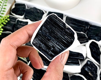 Raw Black Tourmaline Crystal: Protection Stone, Grounding