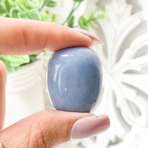 Angelite, Crystals, Angelite Crystal, Angelite Stone, Tumbled Crystals, Tumbled stones, Angelite Tumbled Stone * GIFT W/ 2 ITEMS*