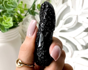 Tektite Tumbled Stone – Polished Meteorite Glass – Tibetan Tektite for Energy, Psychic Awakening & Meditation