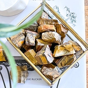 Raw Tigers Eye Chunks: Rough Crystal (1-2 inch)