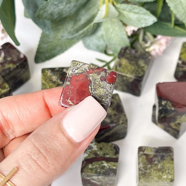 Dragon Blood Jasper Tumbled Crystal - Powerful Love and Healing Stone