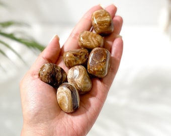 Aragonite Tumbled Stones: Enhance Stability and Centering