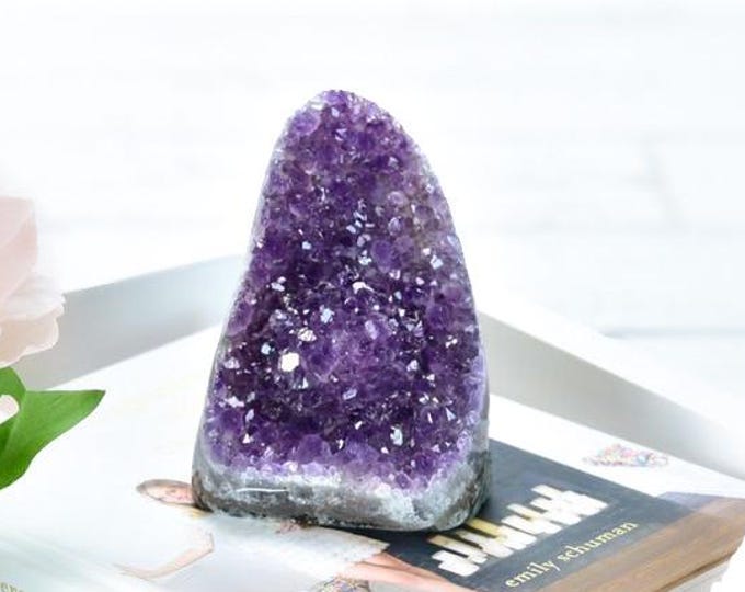 Amethyst Crystal Geode Cluster: Spiritual Healing Crystal