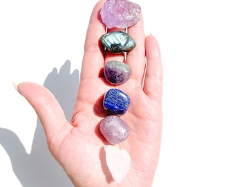 Pisces Zodiac Crystal Set: Intuition & Emotional Healing Gemstones