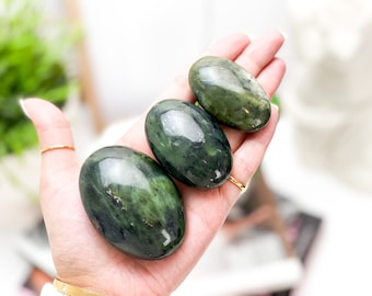Jade Palm Stone: Good Luck Crystal, Worry Stone