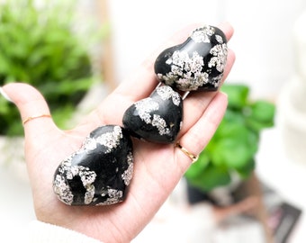 Snowflake Obsidian Crystal Hearts : The Ultimate Healing Crystal for Emotional Balance