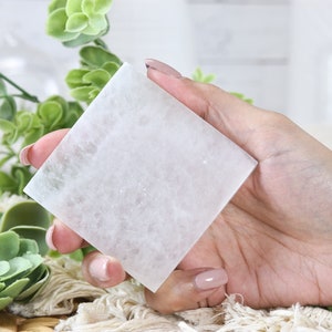 SELENITE Charging Plate Selenite Plate Selenite Wand Selenite Bowl Selenite Slab Selenite tray Selenite Charging Station Selenite Bar Square Plate