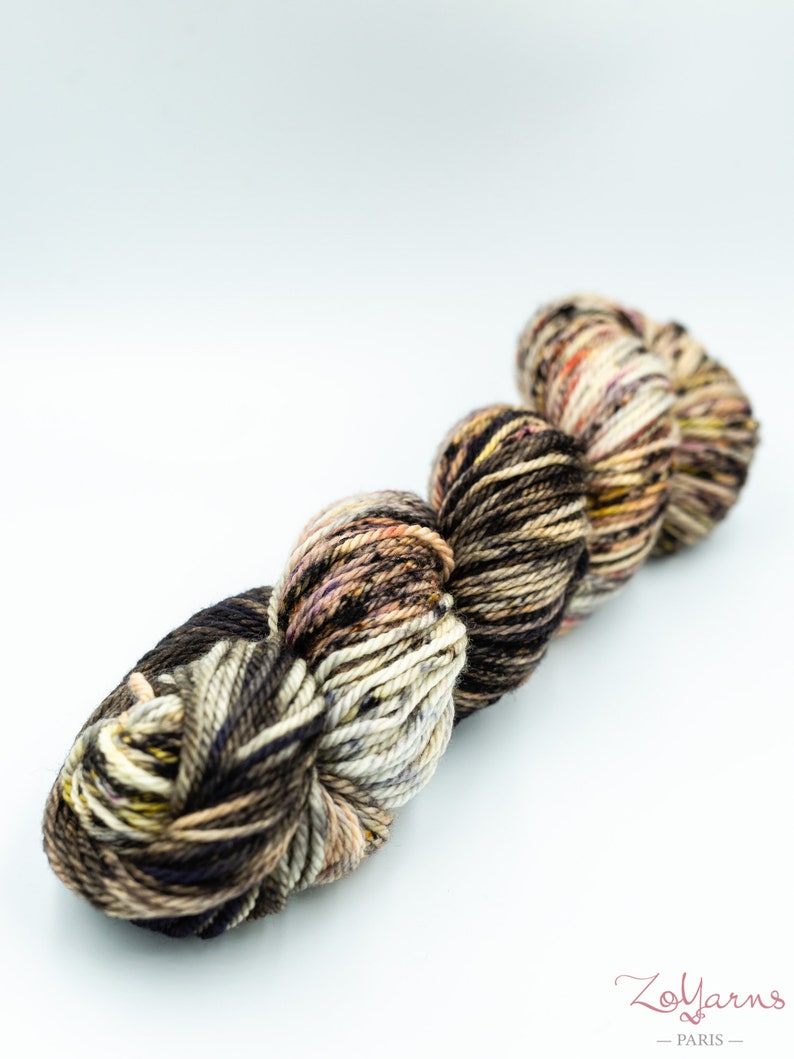 Hand-Dyed Yarn \u2013\u2022\u2013 Merino Aran \u2013\u2022\u2013 Pasteckles