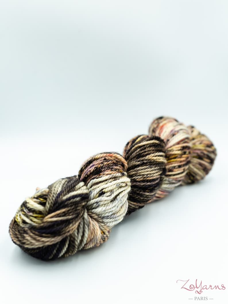 Hand-Dyed Yarn \u2013\u2022\u2013 Merino Aran \u2013\u2022\u2013 Pasteckles