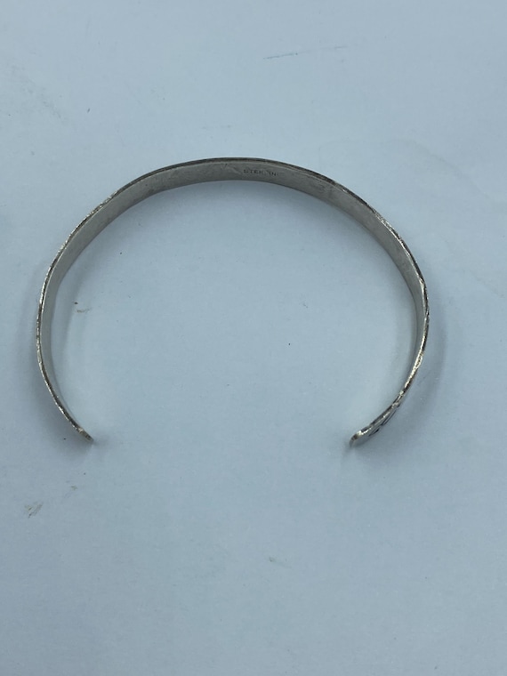 Vintage Navajo Sterling Silver Stackable Cuff Bra… - image 7