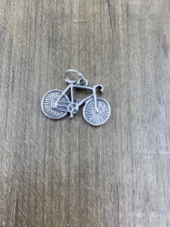 Vintage Bicycle Sterling Silver  Charm /Pendant