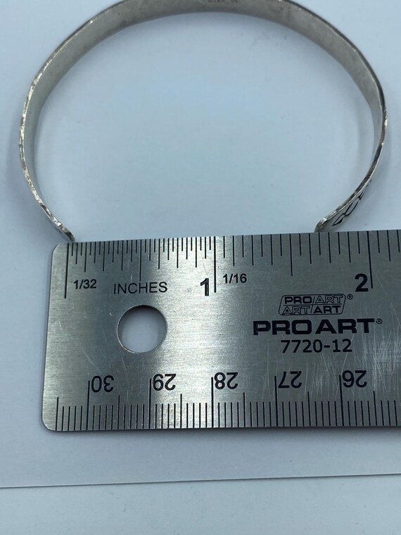 Vintage Navajo Sterling Silver Stackable Cuff Bra… - image 8