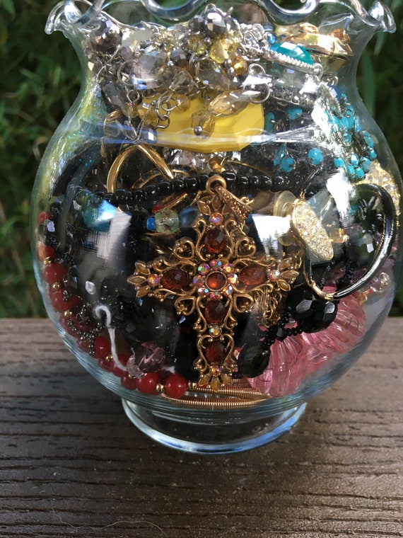 Mystery Jewelry Jar , Mixed Wearable Jewelry