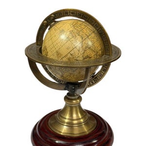 Handmade Nautical Globe | Antique Brass Globe, Vintage Desk Decor, Celestial Sphere, Nautical Desk globe, Office Decor, Best unique globes
