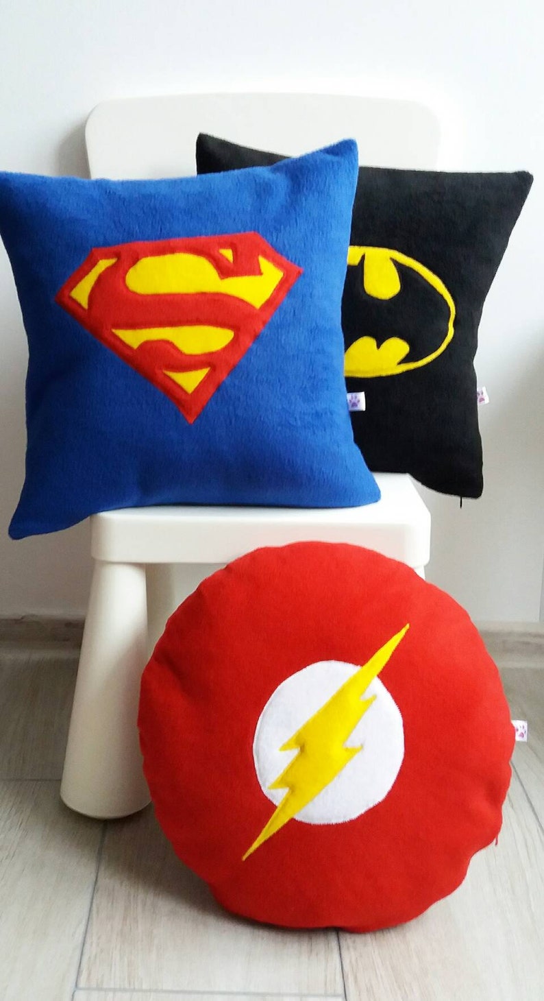 Batman style pillow Nursery decor comics fans gift decorative black pillow home decor cushions gift for comic fan for boyfriend