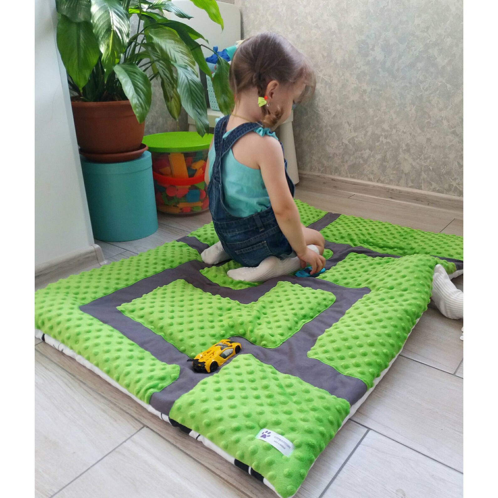 Baby play mat Car Race Track play mat nursery floor decor kids Etsy