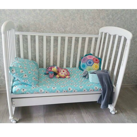 Baby Bedding Set Fitted Sheet And Pillowcase Swaddle Mint Baby Bedding Set Fitted Sheet And
