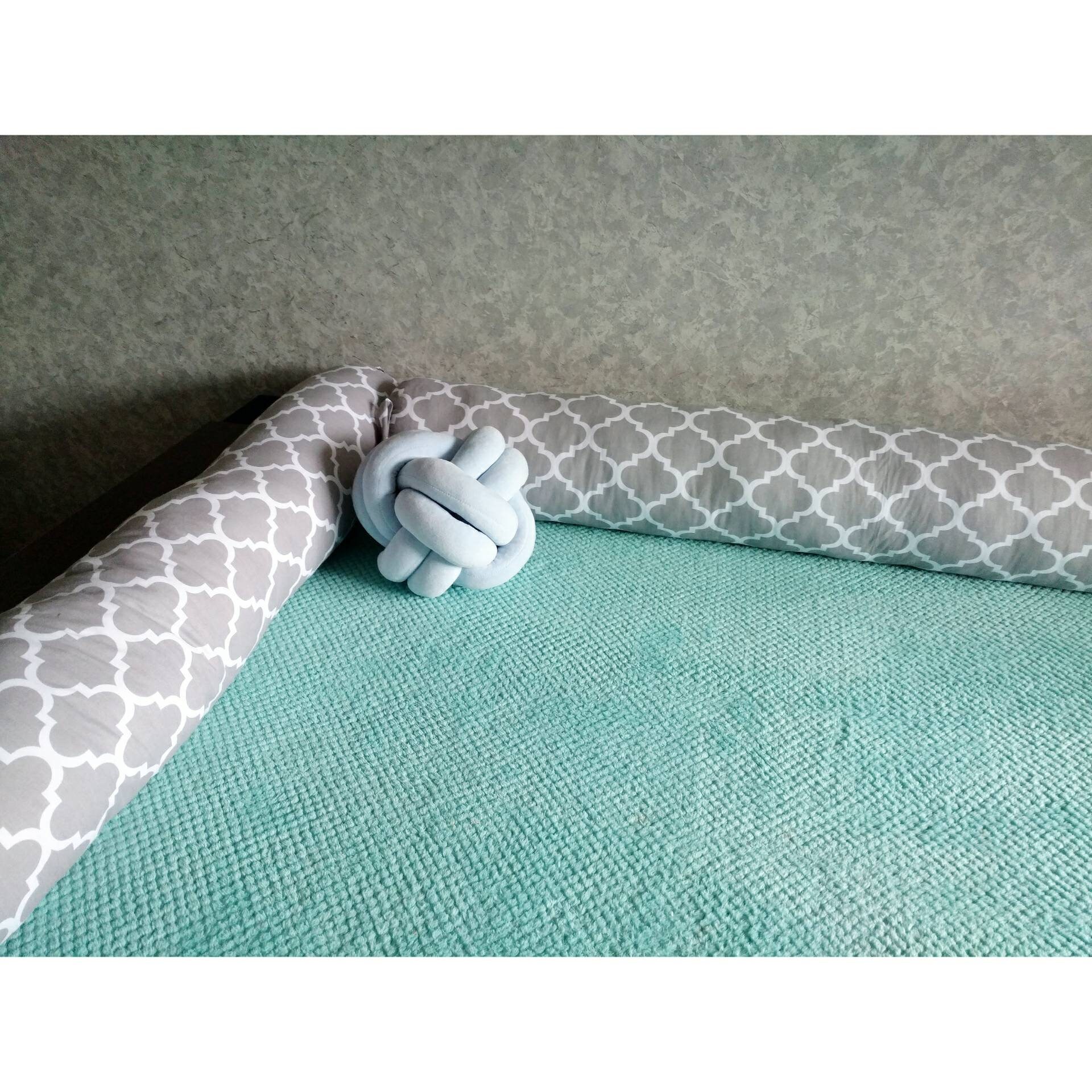 Big floor bed bumpers Montessori bed protection roller pillow Etsy