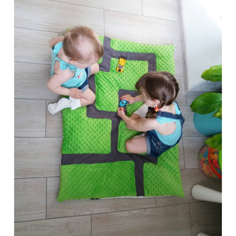Baby play mat Car Race Track play mat nursery floor decor kids Etsy