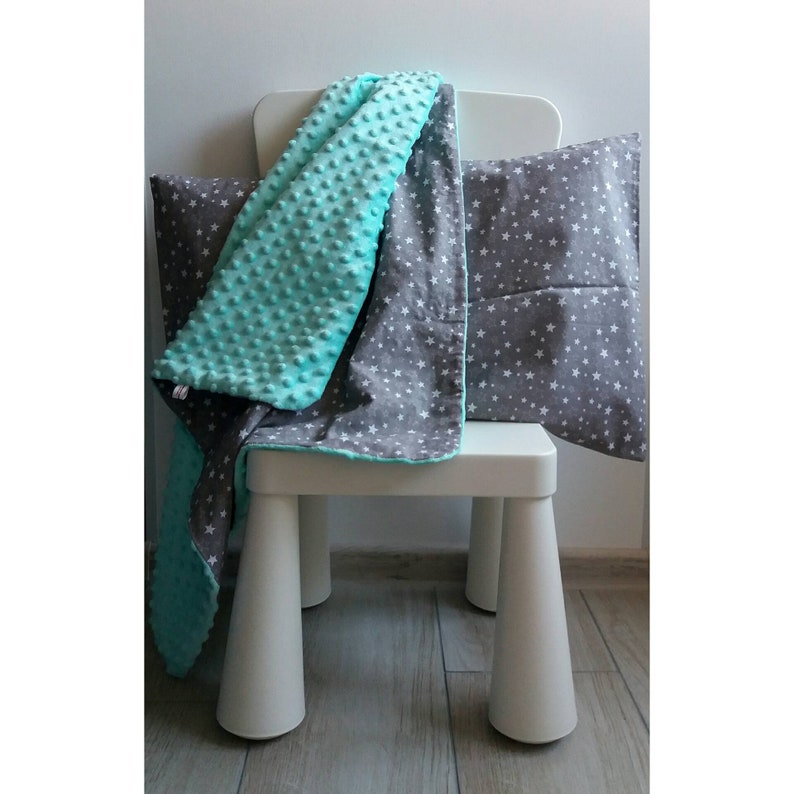 Baby Crib Set For Newborn Minky Soft Blanket And Pillow With Etsy