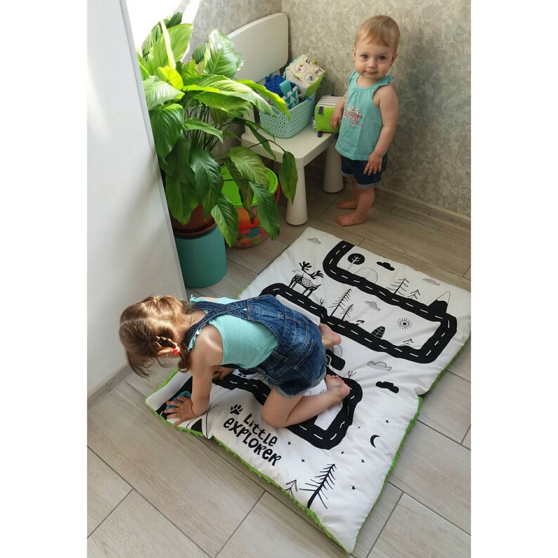 Baby play mat Car Race Track play mat nursery floor decor kids Etsy