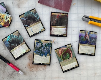 Magic the Gathering foil peel alters - Real altered Magic Cards! One per order.