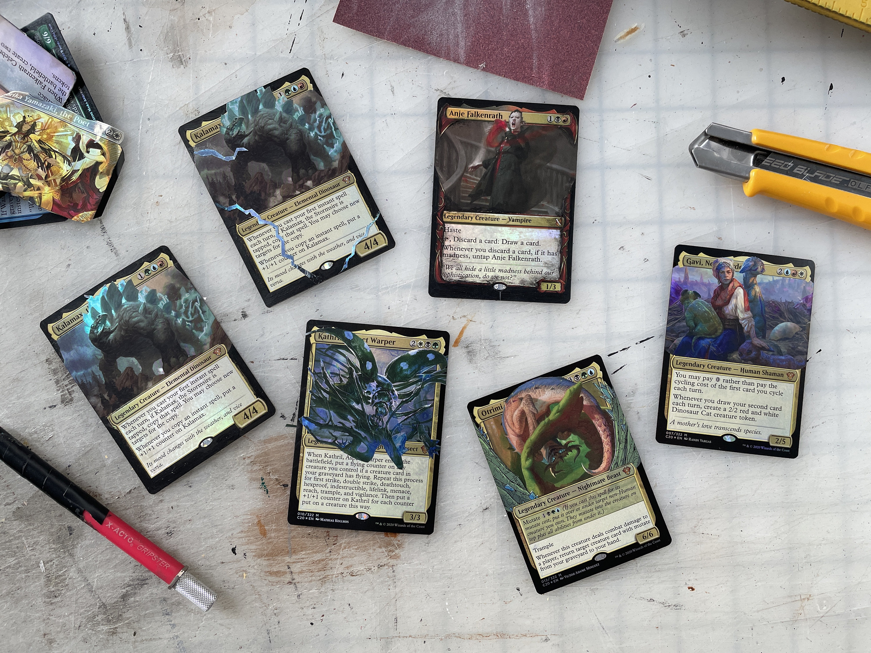 Magic the Gathering Foil Peel Alters - Real Altered Magic