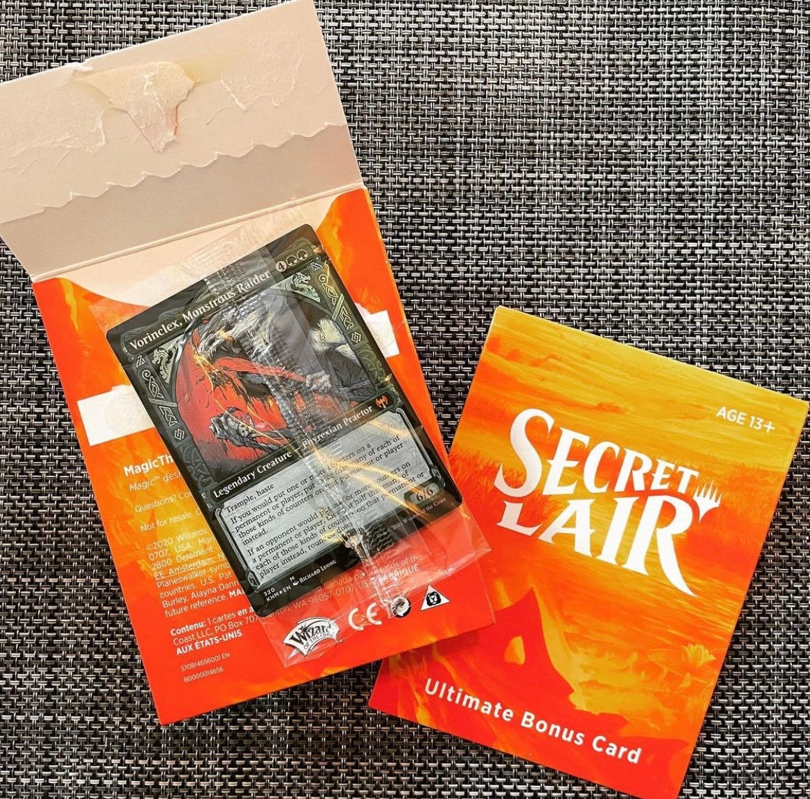 Secret Lair Ultimate Bonus Card prepack Gag Gift. Perfect for Any Card
