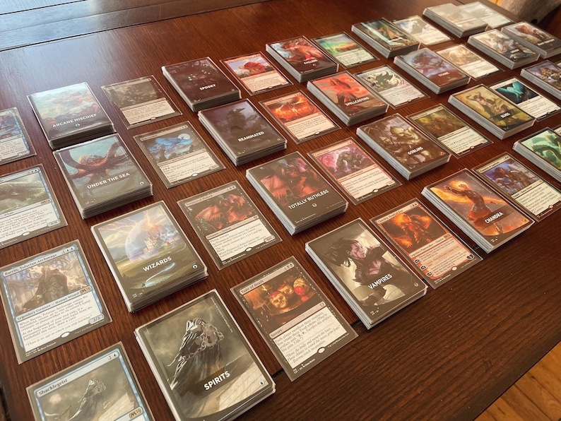 Magic Collection Organized Magic the Gathering Cube in Storage Box! MTG Jump Start Sleeved Cube in ...