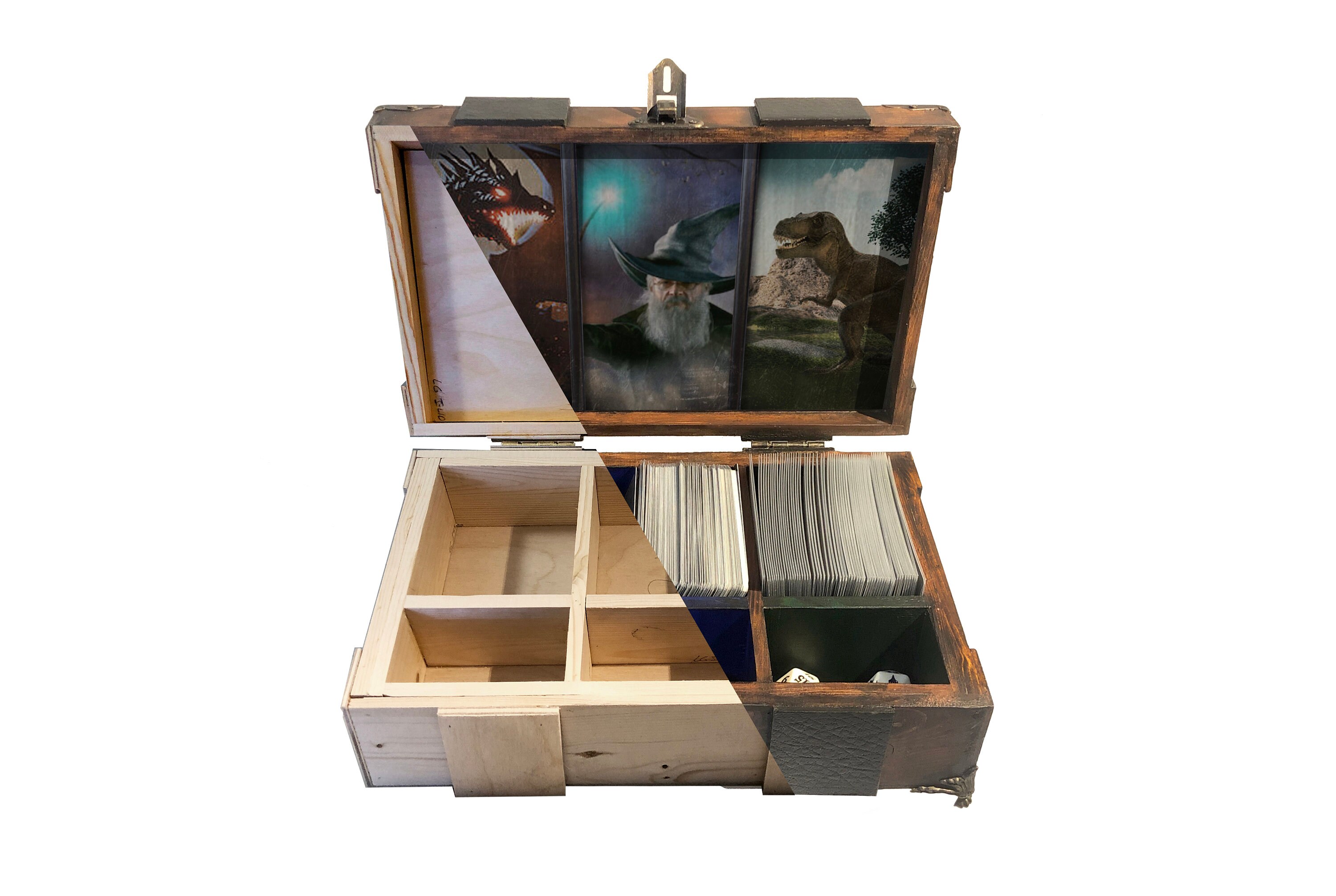 Magic The Gathering Deck Box For Three EDH Decks MTG Etsy