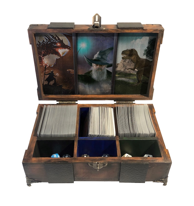 Magic The Gathering EDH Storage Box for Three Decks MTG Etsy