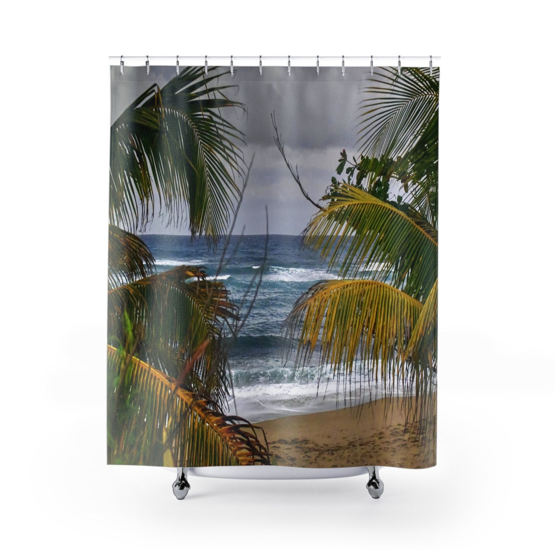 Cooling at the BEACH Shower Curtains the Awesome Beaches Etsy