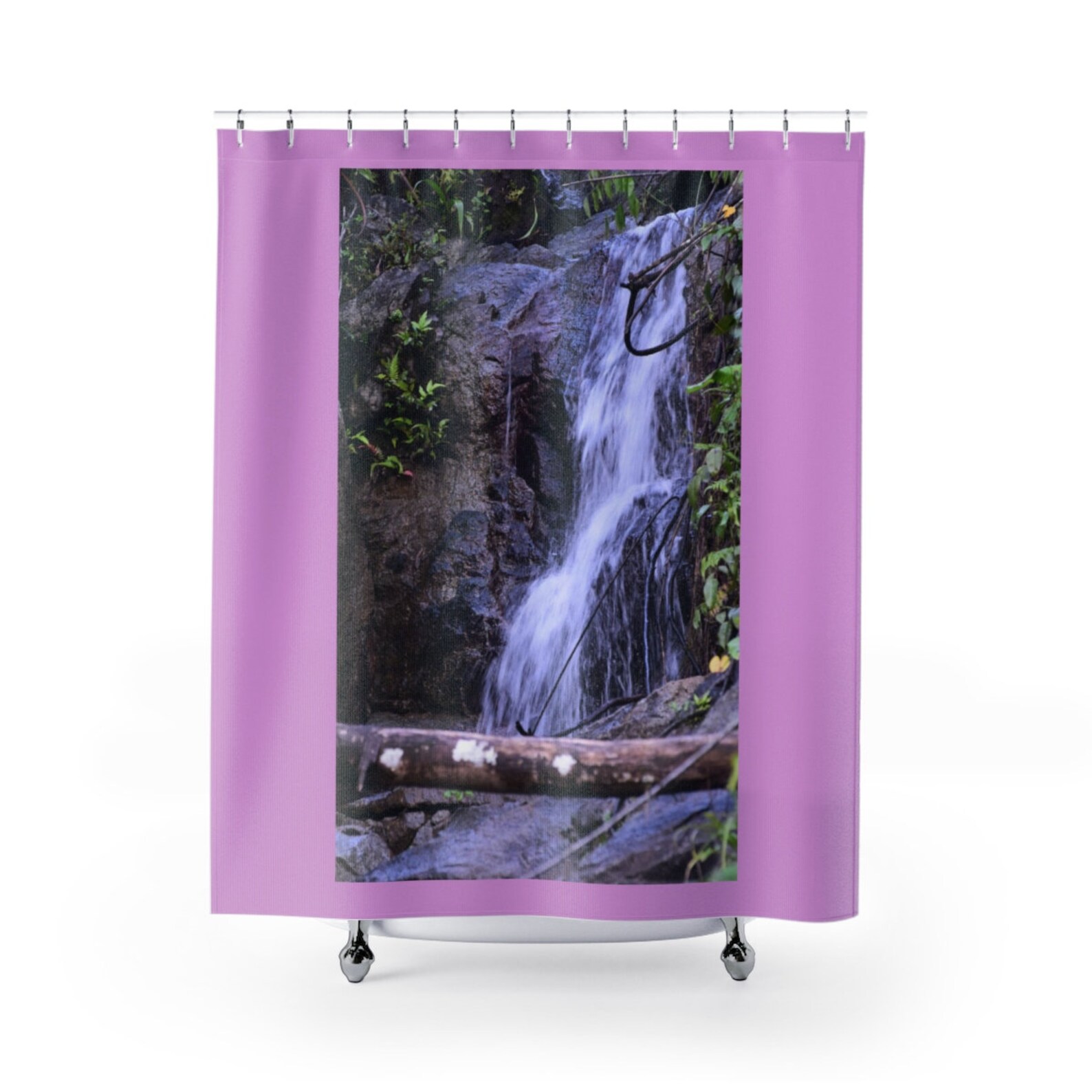 Groen douchegordijn Badkamer decor Palm bos douchegordijn Etsy