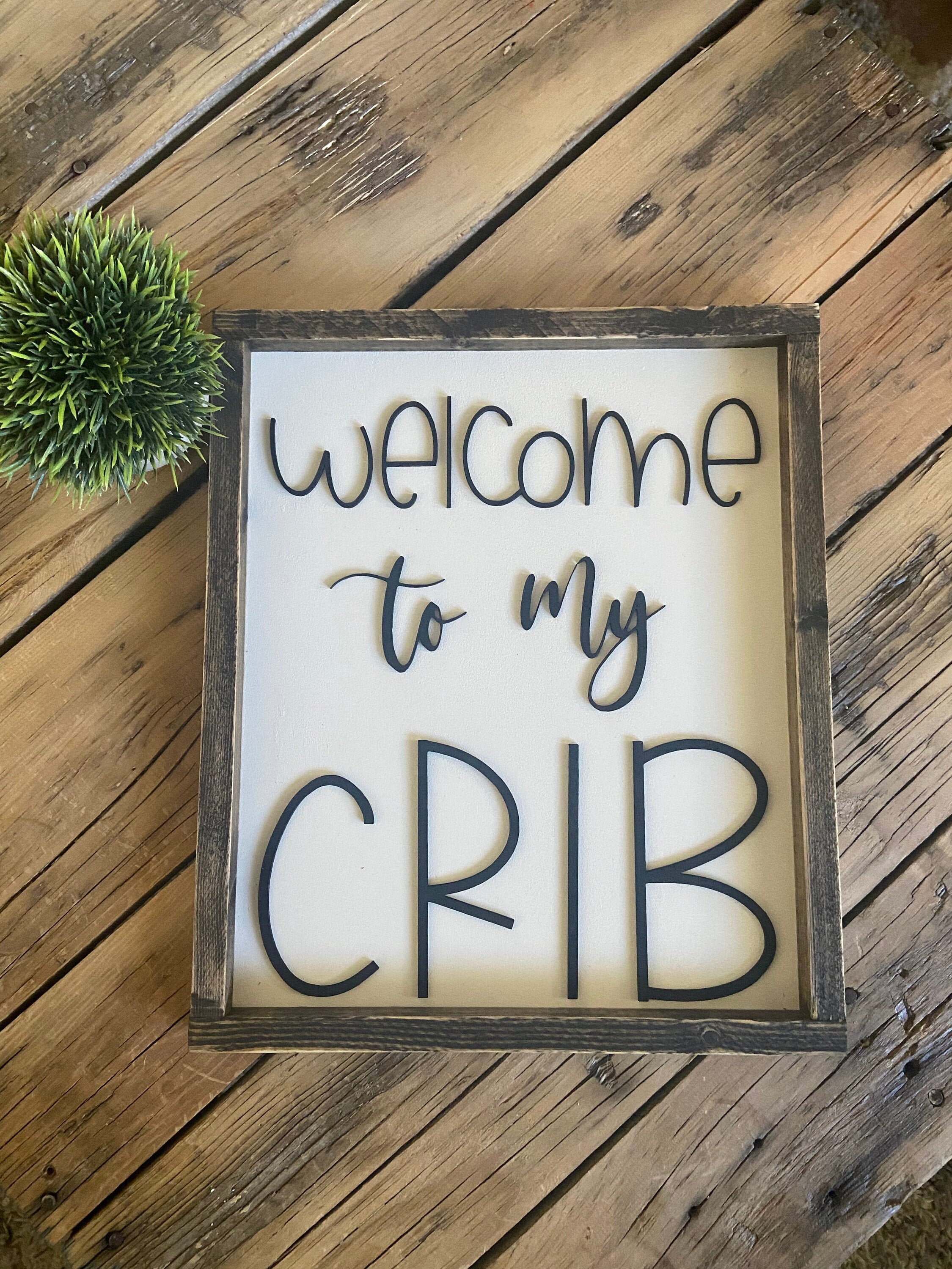 To My Crib Sign Baby's Room Decor Etsy